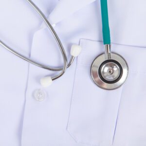 Top doctor with stethoscope